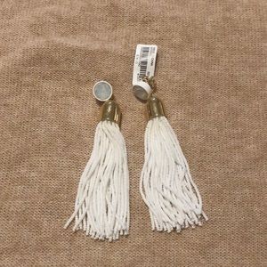 J. Crew white earrings